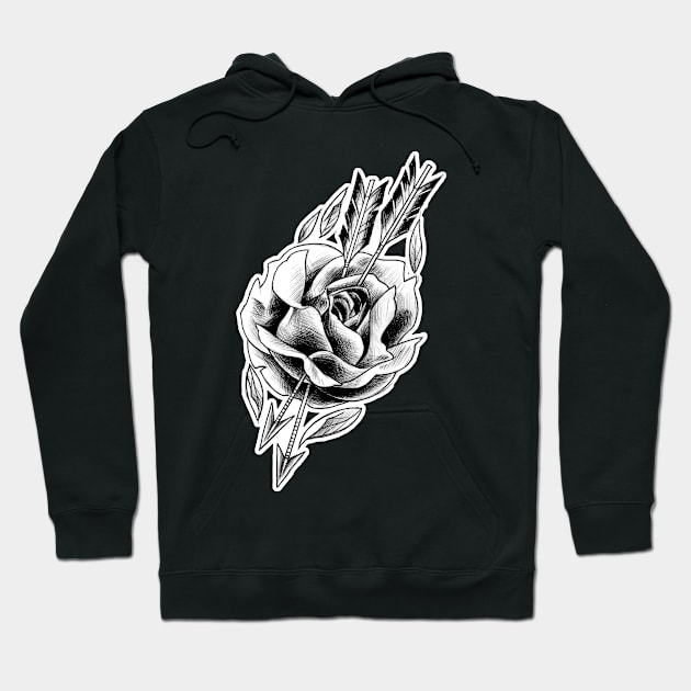 Arrow rose Hoodie by IrisTB